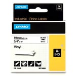 Dymo 18445 (S0718620) cinta vinilo negro sobre blanco 19mm | 18445