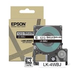 Epson LK-4WBJ cinta mate negro sobre blanco 12mm | EPSC53S672062