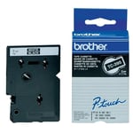 Brother TC-395 Cinta blanco sobre negro 9 mm | BROTC-395