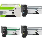 Lexmar 24B7557/8/9/60 pack 4 toner | LEXB-24B7557/8/9/60