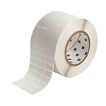 Brady THT-5-434-10 etiqueta poliéster metalizado 25,40 x 12,70 mm | BRATHT-5-434-10
