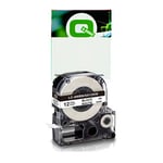 Q-Nomic LK-4WBW cinta extra adhesiva negro sobre blanco 12 mm | QNC53S654016