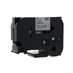Q-Nomic TZe-151 cinta 24mm texto negro sobre transparente (8M) | QNTZe-151