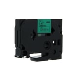 Q-Nomic TZe-MQG35 cinta 12mm texto blanco sobre verde lima (5M) | QNTZe-MQG35