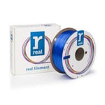 REAL 3D Filamento PETG 1,75 mm Azul transparente (1 kg) | 3DREALPETG175-2229