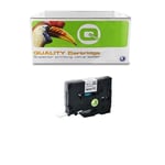 Q-Nomic TZe-231S2 cinta negra sobre blanco 12 mm | QNTZE-231S2