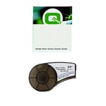 Q-Nomic M21-750-7425 cinta polipropileno negro sobre blanco 19,1 mm x 6,40M | QNM21-750-7425