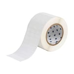 Brady THT-5-533-10 etiqueta removible poliéster blanco brillante 25,40 x 12,70 mm | BRATHT-5-533-10