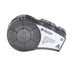 Brady M21-750-581-WT cinta adhesiva reposicionable negro sobre blanco 19,05 mm | BRAM21-750-581-WT