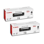 Canon 718 Pack ahorro 2 toners negros | CANB-718BK
