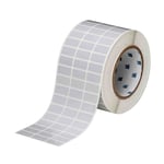 Brady THT-5-413-10 etiqueta de poliéster plata mate 25,40 x 12,70 mm | BRATHT-5-413-10