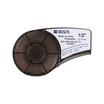 Brady M21-500-430-WT-CL cinta poliéster blanco sobre transparente 12,7 mm x 6,40 m | BRAM21-500-430-WT-CL