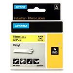 Dymo 18433 (S0718470) IND cinta vinilo negro sobre amarillo 19mm x 5,5M | 18433