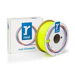 REAL 3D Filamento PETG 1,75 mm Amarillo Transparente (1 kg) | 3DREALPETG175-2008