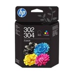 HP 302/304 (B82L1AE) Pack negro + color | HPB82L1AE