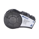 Brady M21-11-499 cinta de tela de nailon negra sobre blanco 19,05 mm x 12,70 mm | BRAM21-11-499