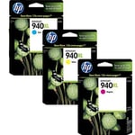 HP 940XL Pack 3 cartuchos colores (C/M/Y) | HPB-940XLcmy
