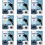 Pack Epson Serie T760 (Pack Epson Orca) Incluye cartuchos de tinta Epson: T7601 - T7602 - T7603 - T7604 - T7605 - T7606 - T7607 - T7608 - T7609, todos estos cartuchos de tinta que incluye el pack T760 series son originales de Epson. | EPSB-T760series