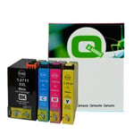 Q-Nomic Pack 4 Cartuchos de tinta colores T27 XL (Negro XXL) | QNB-T27XLseries