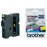 Brother TX-641 Cinta negro sobre amarillo 24mm | BROTX-641
