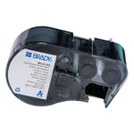 Brady M4-49-595 etiquetas de vinilo negro sobre blanco 25,40 mm x 25,40 mm | BRAM4-49-595