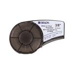Brady M21-375-430-WT-CL cinta poliéster blanco sobre transparente 9.5 mm x 6.40 m | BRAM21-375-430-WT-CL