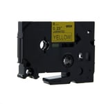 Q-Nomic TZe-611 cinta 6mm texto negro sobre amarillo (8M) | QNTZe-611