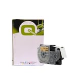 Q-Nomic Casio XR-18GD cinta negra sobre dorado 18 mm | QNXR18GD