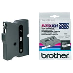 Brother TX-211 Cinta negro sobre blanco 6mm | BROTX-211