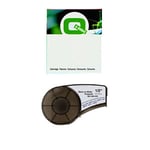 Q-Nomic M21-500-423 cinta de poliéster negro sobre blanco 12,7 mm x 6,40 m | QNM21-500-423