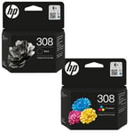Pack HP 308 cartucho de tinta negro + color (original) | HPB-308