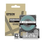 Epson LK-6TWJ cinta mate blanca sobre transparente 24mm | EPSC53S672070