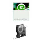 Q-Nomic 2093096 cinta negra sobre blanco 9 mm 10 cintas | QN2093096