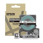 Epson LK-5TBJ cinta mate negra sobre transparente 18mm | EPSC53S672066