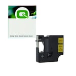 Q-Nomic 45018 cinta negro sobre amarillo (12mm X 7m) | QN45018