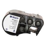 Brady M4C-500-414 etiquetas de material velcro de poliéster negro sobre blanco 12,70 mm x 3,66 m | BRAM4C-500-414