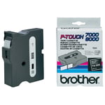 Brother TX-355 Cinta blanco sobre negro 24 mm | BROTX355