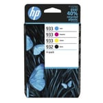 HP 933/932 (6ZC71AE) multipack negro + 3 colores | HPB-6ZC71AE
