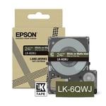 Epson LK-6QWJ cinta mate blanca sobre caqui 24mm | EPSC53S672090