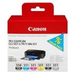 Canon PGI-550PGBK/CLI-551 Multipack | CANB-PGI-550PGBK-CLI551_R