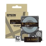 Epson LK-5BKP cinta dorada sobre negro metalizado 18mm | EPSC53S672095