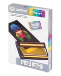 Sagem DSR 400T Cartuchos de tinta color (3 unidades) + 120 Papel foto (10x15) | SAG-DSR400T
