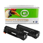 Q-Nomic 78 (CE278AD) Pack Ahorro 2 x toners negros | QNCE278AD