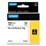 Dymo 18111 (S0718350) cinta no adhesiva negro sobre blanco 6mm | 18111