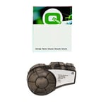 Q-Nomic M21-375-488 Cinta poliéster negro sobre blanco 9,53 mm x 6,40M | QNM21-375-488