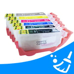 Q-Nomic Pack Limpiador cabezal PGI520 y CLI521 (6 colores) | QNB-PGI520CLI521_5kleuren_clean