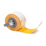 Brady M6-25x75-B7598-YL etiquetas de poliuretano amarillas 25 mm x 75 mm | BRAM6-25X75-B7598-YL