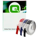 Q-Nomic S0847750 cintas 3D negro, azul y rojo 9mm (x3) | QNS0847750