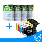 Q-Nomic LC1240 Pack Cartuchos de tinta y limpiadores | QNLC-1240inkt-reinings
