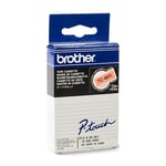 Cinta Brother TCB01 texto negro sobre naranja 12mm | BROTC-B01